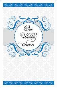 Wedding Program Cover Template 13B - Graphic 11